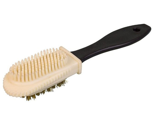 SUEDE AND NUBUCK BRASS MULTI APPLICATOR BRUSH