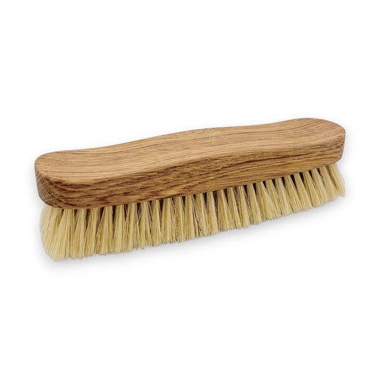 LARGE DARK OAK WOOD HORSEHAIR BRUSH