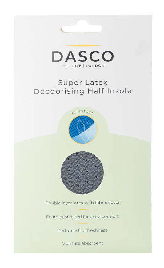 DEODORISING SUPER LATEX HALF INSOLE