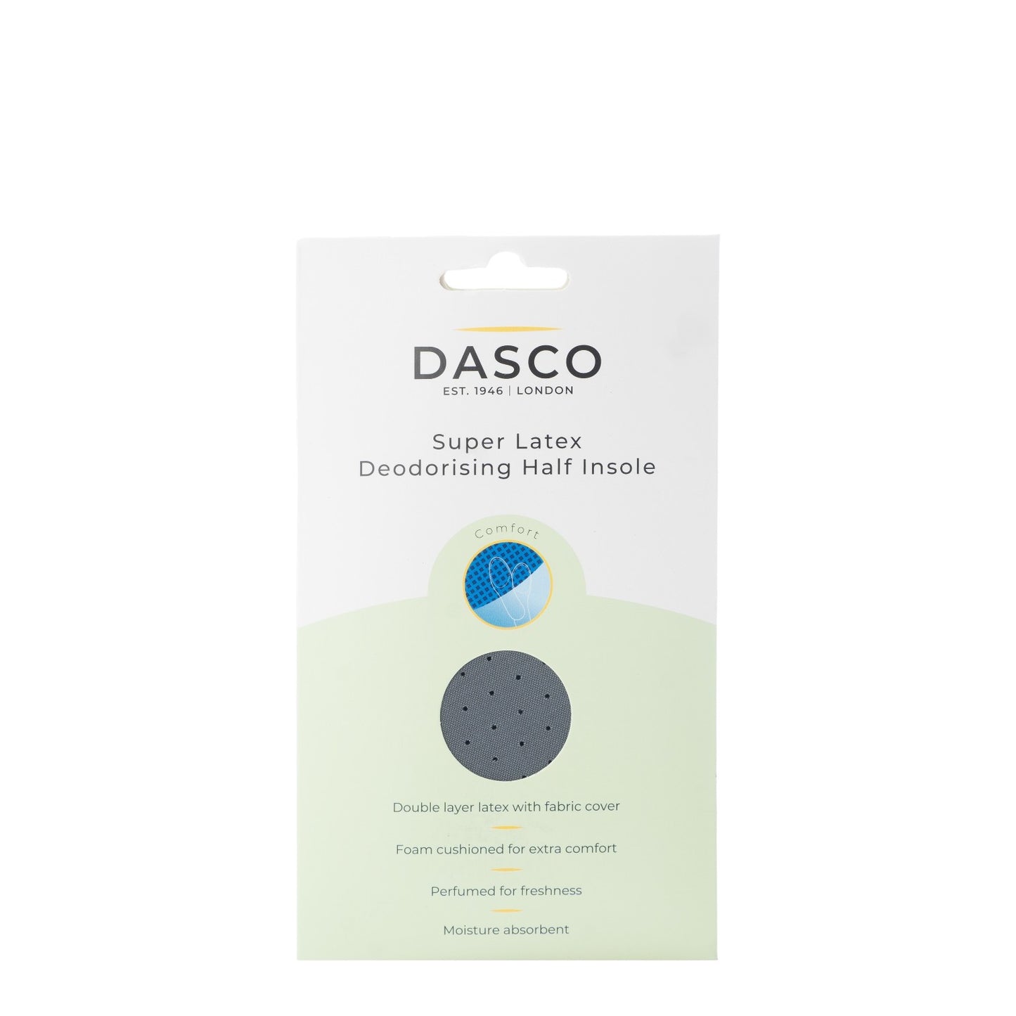 DEODORISING SUPER LATEX HALF INSOLE